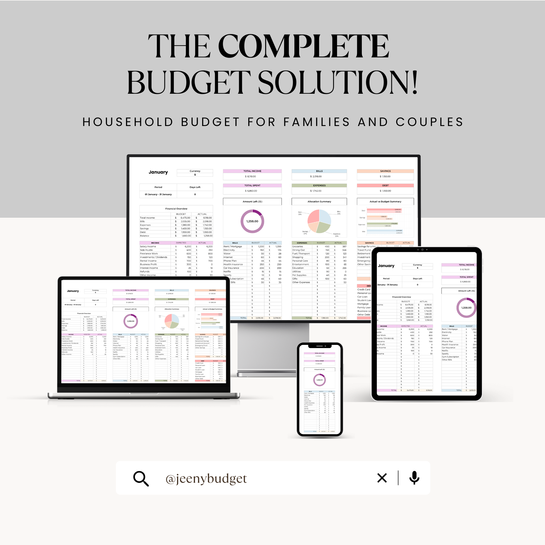 Smart Annual Budget Spreadsheet video preview..
